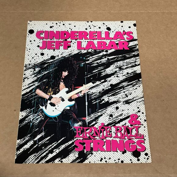Ernie Ball Art Jeff Labar Of Cinderella Ernie Ball 989 Print